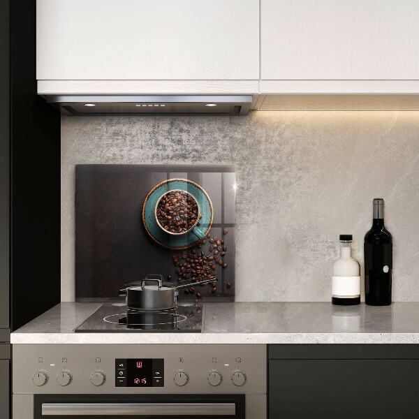 Skydd för induktionsspis unik En kopp kaffebönor