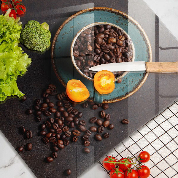 Skydd för induktionsspis unik En kopp kaffebönor