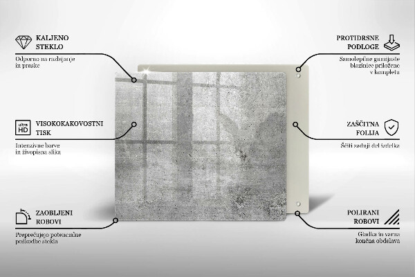 Skydd för induktionsspis unik Betongstruktur