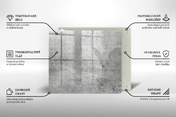 Skydd för induktionsspis unik Betongstruktur