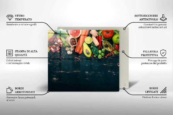 Skydd för induktionsspis unik Frukt och grönsaker
