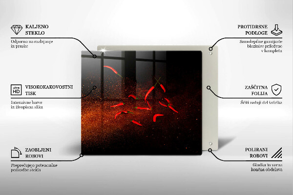 Skydd för induktionsspis unik Varm chilipeppar