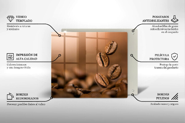 Skydd för induktionsspis unik Kaffebönor