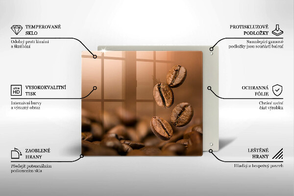 Skydd för induktionsspis unik Kaffebönor
