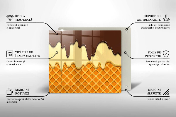 Skydd för induktionsspis unik Glasstrut illustration