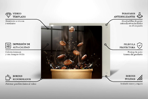 Skydd för induktionsspis unik Heta kaffebönor