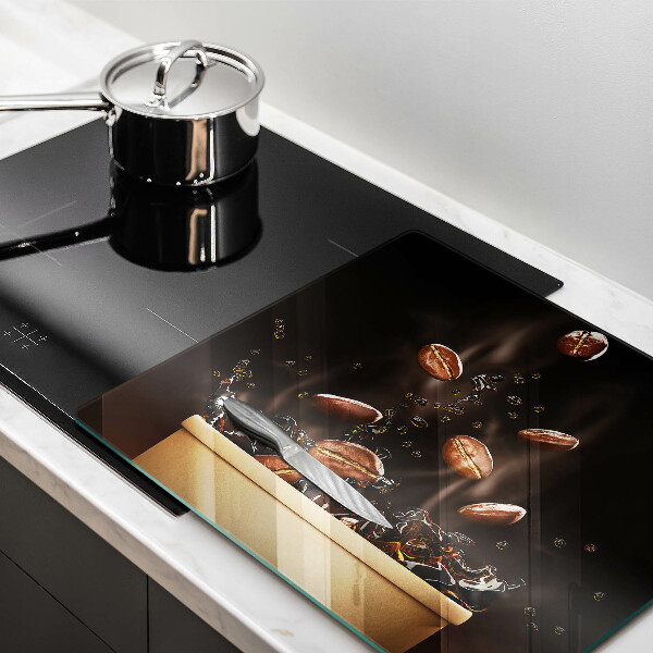 Skydd för induktionsspis unik Heta kaffebönor