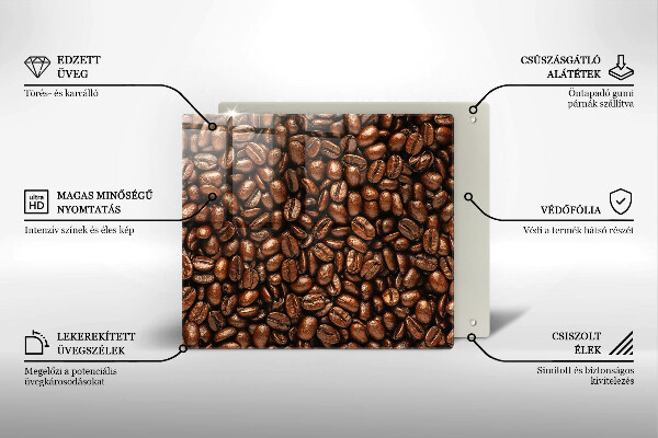 Skydd för induktionsspis unik Kaffebönor