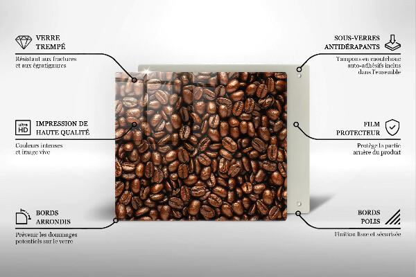 Skydd för induktionsspis unik Kaffebönor