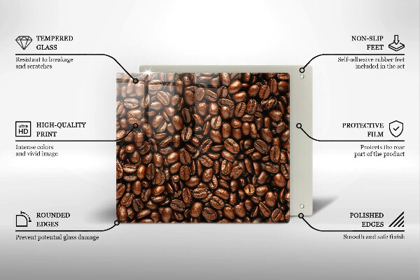 Skydd för induktionsspis unik Kaffebönor