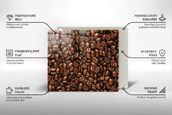 Skydd för induktionsspis unik Kaffebönor