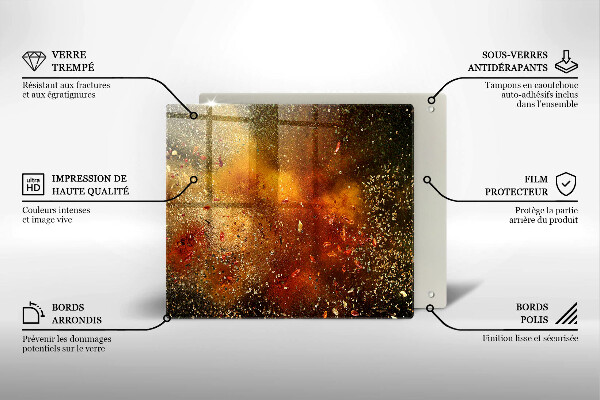 Skydd för induktionsspis unik Färgglada kryddor