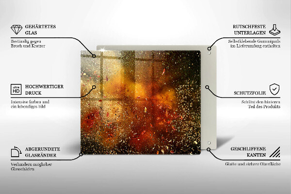 Skydd för induktionsspis unik Färgglada kryddor