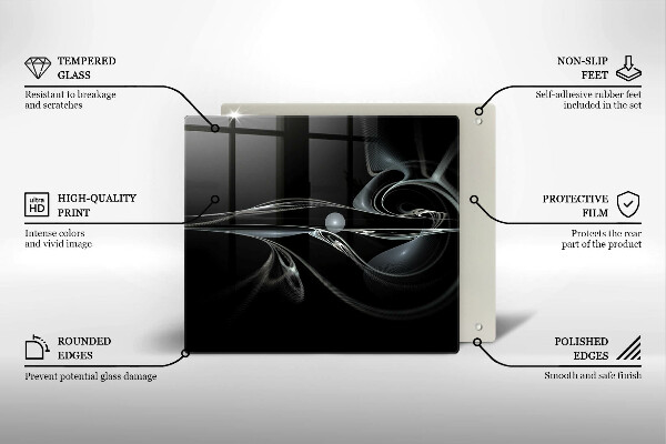 Spisskyddsplatta unik Modern abstraktion