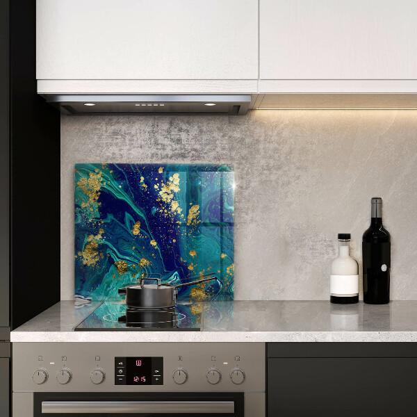 Glashällskydd unik Abstraktion med guld