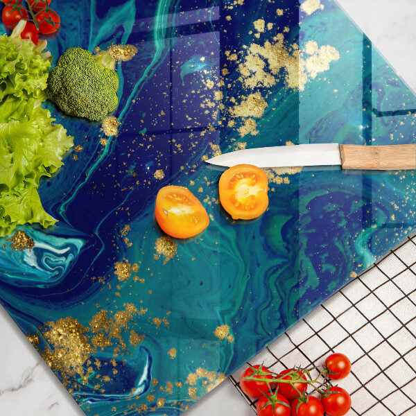 Glashällskydd unik Abstraktion med guld