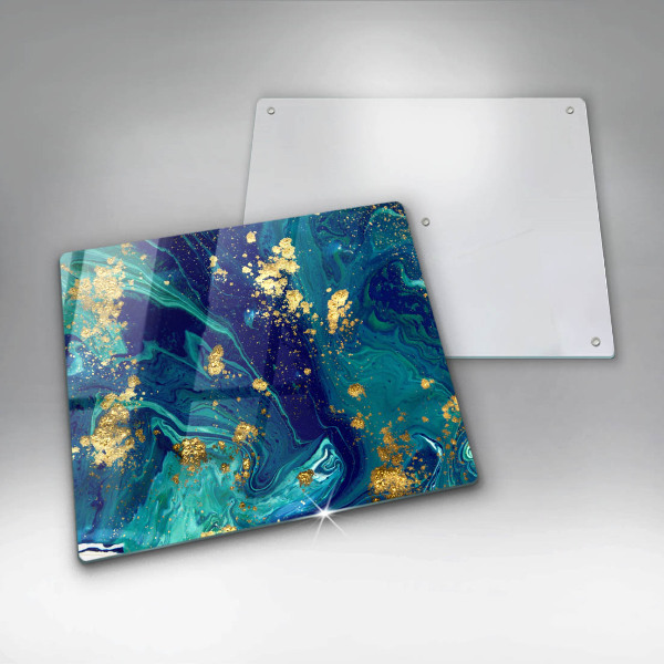 Glashällskydd unik Abstraktion med guld