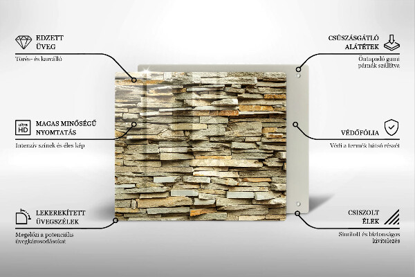 Spisskyddsplatta unik Dekorativa stenar