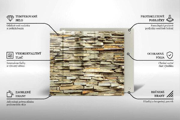 Spisskyddsplatta unik Dekorativa stenar