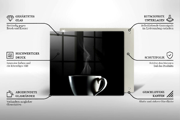 Spisskyddsplatta unik En kopp te