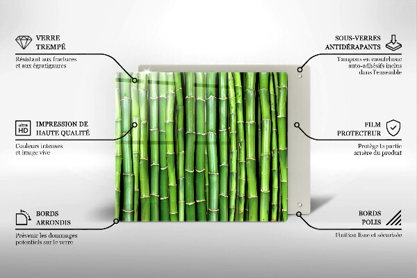 Spisskyddsplatta unik Natur bambu