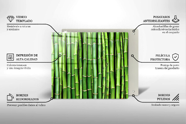 Spisskyddsplatta unik Natur bambu