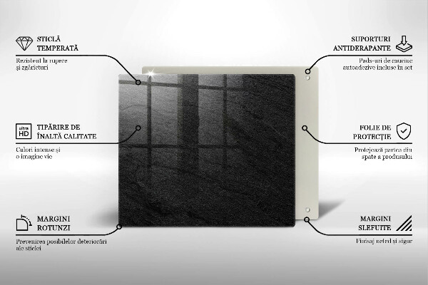 Skydd för induktionsspis unik Sten textur