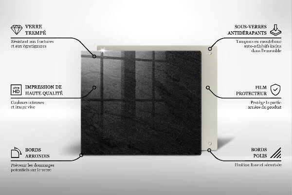 Skydd för induktionsspis unik Sten textur