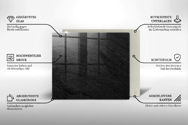 Skydd för induktionsspis unik Sten textur