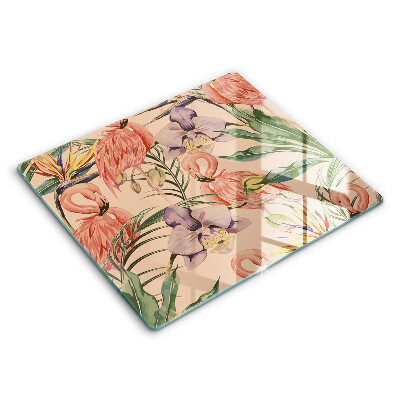 Skydd för induktionsspis unik Flamingos illustration