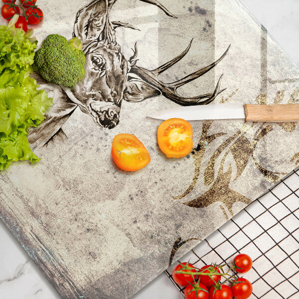 Spisskyddsplatta unik Rådjur djur illustration