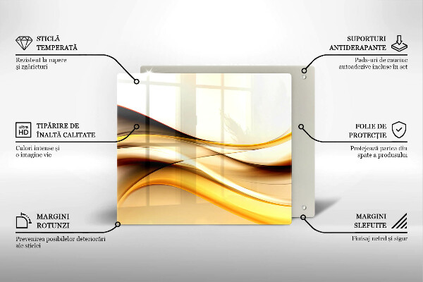 Glashällskydd unik Abstrakta röklinjer