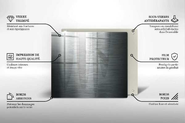 Spisskyddsplatta unik Metallstruktur