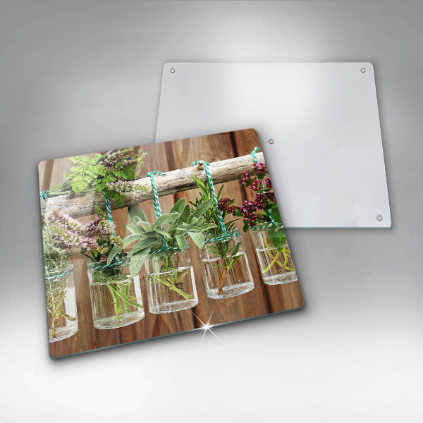 Glashällskydd unik Örter växter vintage