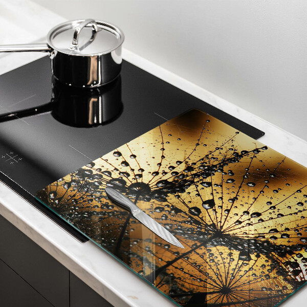 Spisskyddsplatta unik Dagg och maskrosor