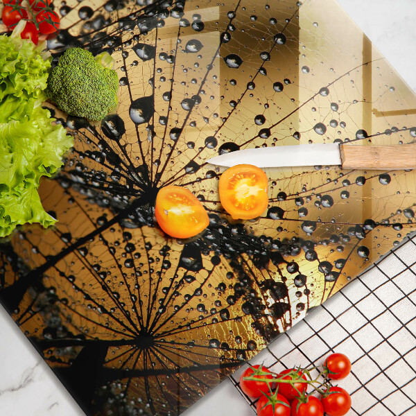 Spisskyddsplatta unik Dagg och maskrosor