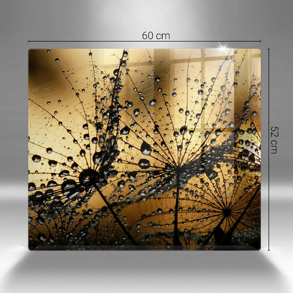 Spisskyddsplatta unik Dagg och maskrosor