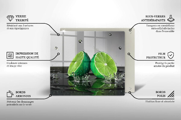 Glashällskydd unik Saftiga lime och vatten