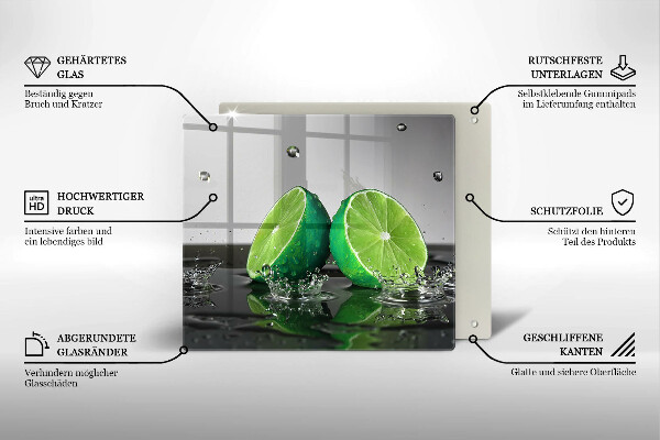 Glashällskydd unik Saftiga lime och vatten