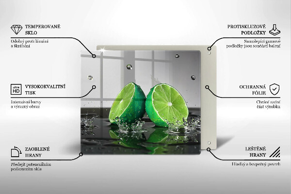 Glashällskydd unik Saftiga lime och vatten