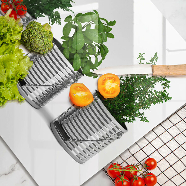 Spisskyddsplatta unik Krukor med örtväxter