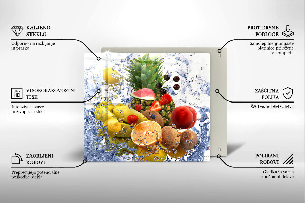 Glashällskydd unik Saftig frukt och vatten