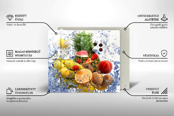 Glashällskydd unik Saftig frukt och vatten