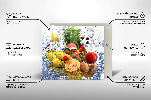 Glashällskydd unik Saftig frukt och vatten