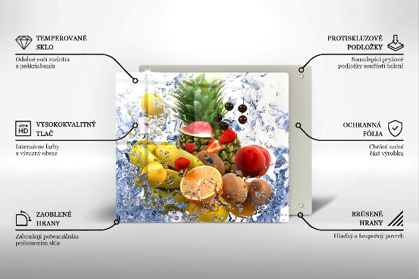 Glashällskydd unik Saftig frukt och vatten