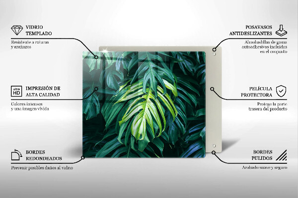 Glashällskydd unik Vilda monstera blad