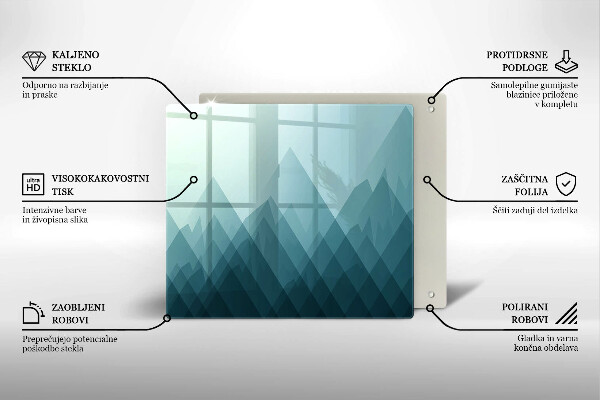Kokkärlskydd unik Abstrakta berg