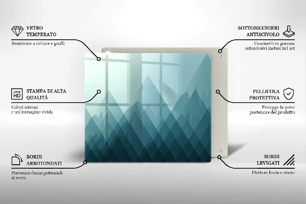 Kokkärlskydd unik Abstrakta berg