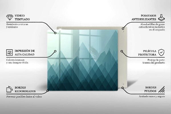 Kokkärlskydd unik Abstrakta berg