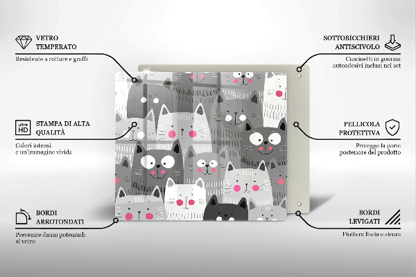 Kokkärlskydd unik Katter illustration